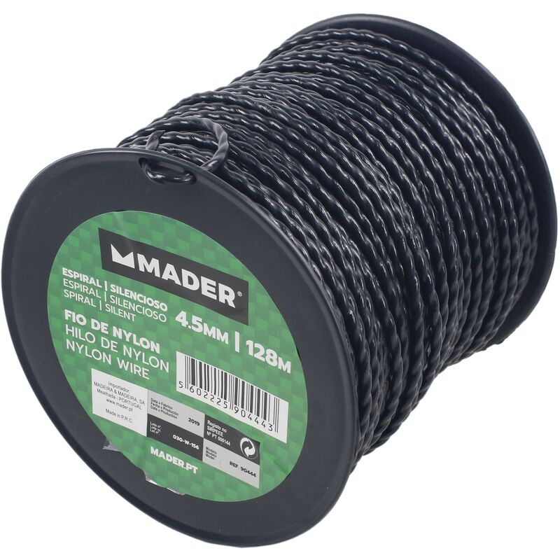 

Maderâ ® - Hilo Nylon, Espiral, 4.5mm, 128m - MADER® | Garden Tools