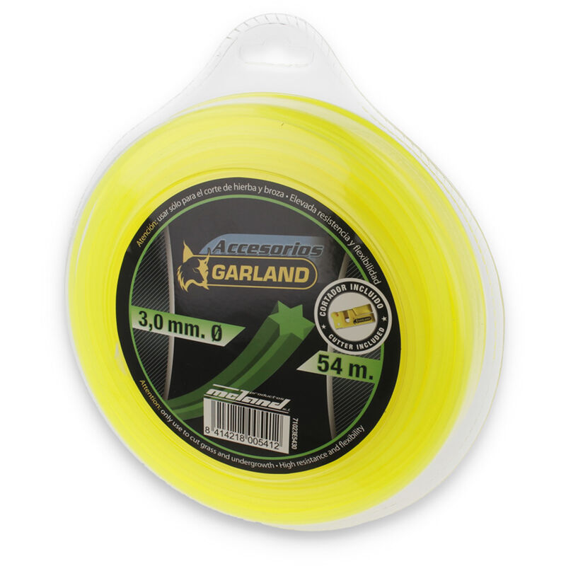 

Hilo desbrozadora helicoidal E5430 3,00MM X 54MT - Garland