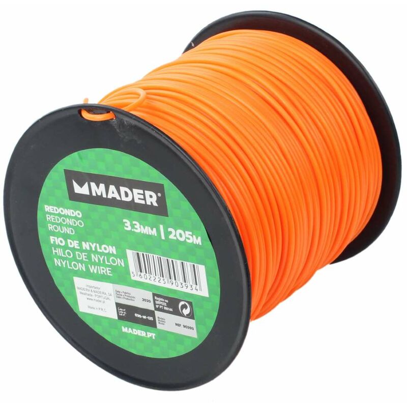 

Maderâ ® - Hilo Nylon, Redondo, 3.3mm, 205m - MADER® | Garden Tools