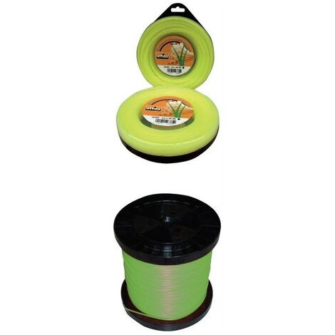Hilo nylon redondo profesional mm 2,4 de 90 metros para desbrozadoras.