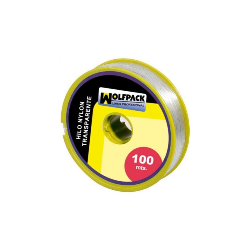 

Hilo nylon transparente 0.5 mm. rollo 100 m.