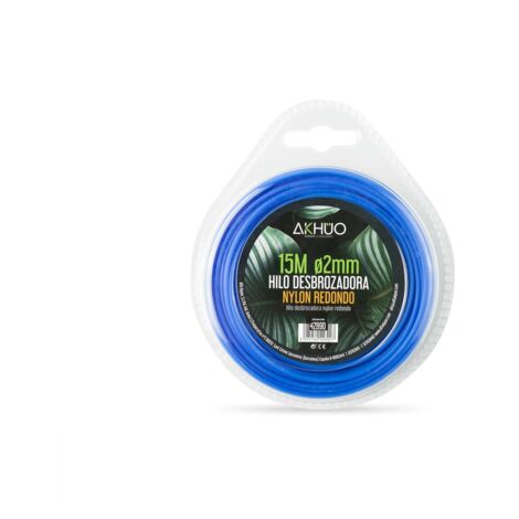 Hilo para Desbrozadora Nylon 2.00mm 15m Akhuo