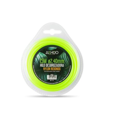 Hilo para Desbrozadora Nylon 2.40mm 15m Akhuo