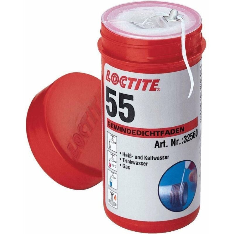 

Hilo Sellador Roscas En Teflon Loctite 55 Bobina 160Mts
