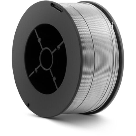 Hilo Tubular de Soldadura con Núcleo Fundente sin Gas 1 kg Ø 1 mm Acero Aleado - Negro, Rojo