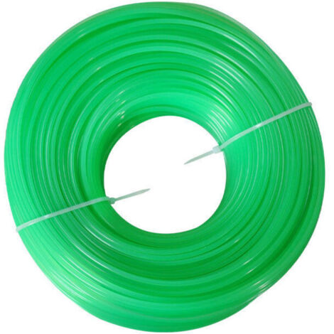 Hilo universal redondo de 2 mm x 100 m para desbrozadora – verde, de alta resistencia para un perfilado preciso.