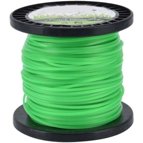 Hilo verde de 2,0 mm para desbrozadoras – 100 m – resistente y a prueba de roturas.