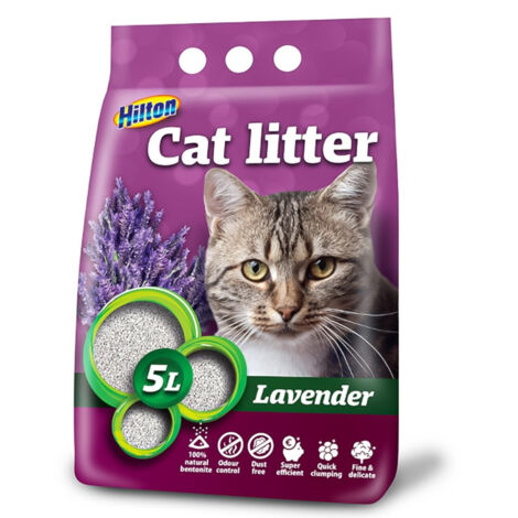 HILTON BENTONIT. CALVANDE 5L-LAVENDE DE BRILLANT POUR CHAT 283-000004-00