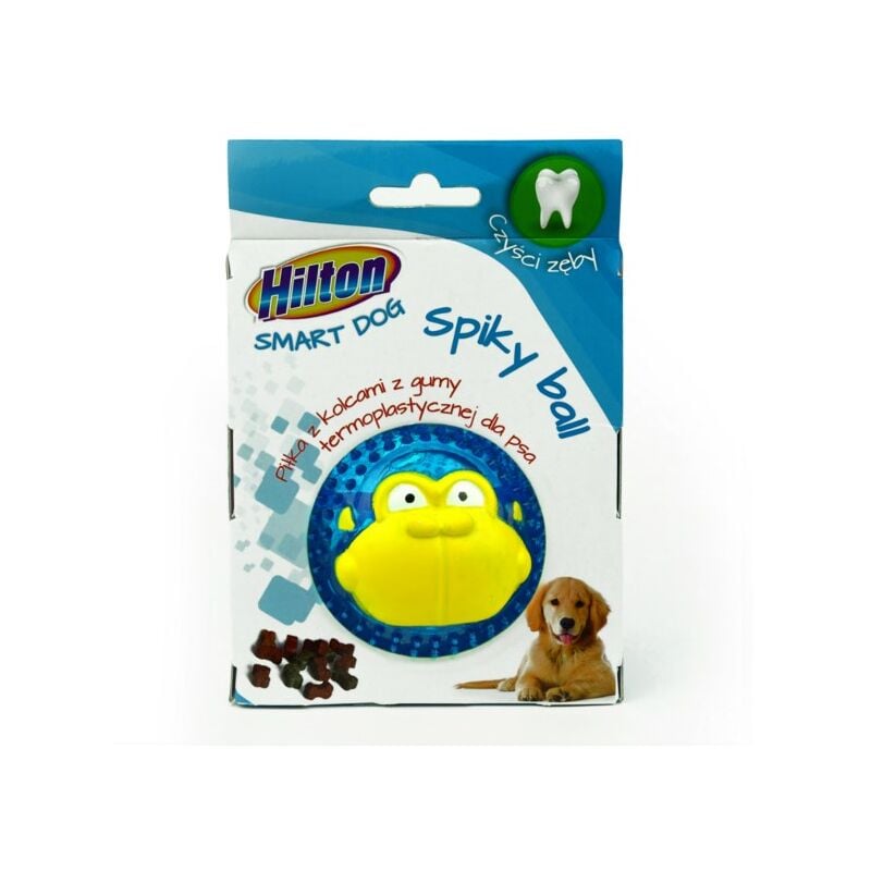 HILTON Dog Spiky Ball, palla mista colorata con