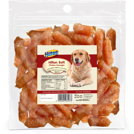 Hilton Salsicce morbide con pollo per cani 500g