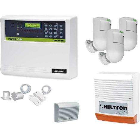 Hiltron Kit De Sistema De Alarma Antirrobo 6 Zonas Gsm Kprotec6gsm C1a Kprotec6gsmp