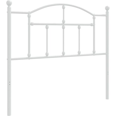 Himmelbettkopf Metall weiß 100 cm