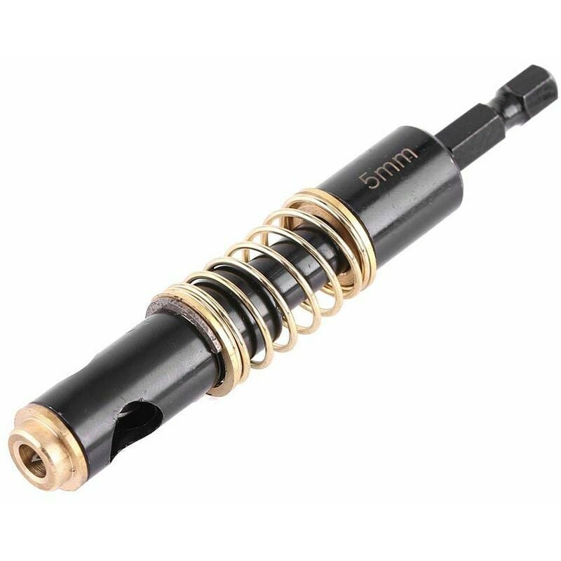 Hoopzi - Hinge Drill Bit Kit, Black Hinge Drill Bits Bore Wood Hex Shank Drill Bits (5mm)