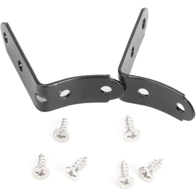 Image of ZVD - Hinge Repair, Iron Glove Box Lid Hinge Bracket Repair Kit for A4 S4 B6 B7 Black