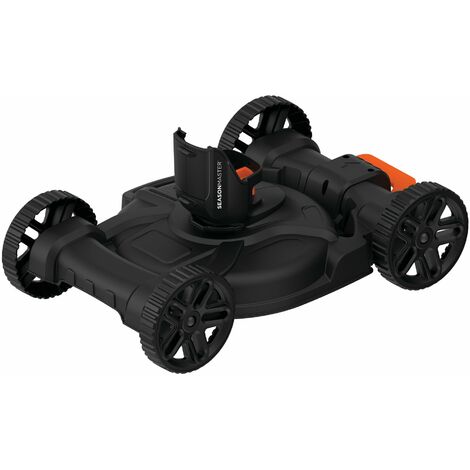 HintergrundstÃ¤nder fÃ¼r RasenmÃ¤her mit 4 RÃ¤dern, 3-in-1 Werkzeuge â€“ 28-30 cm BLACK+DECKER CM100-XJ