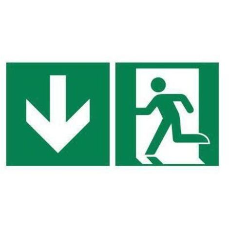 Hinweisschild Notausgang 30x15cm Hart-PVC