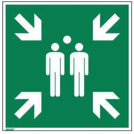 Hinweisschild Sammelstelle ISO 7010 400x400mm PVC