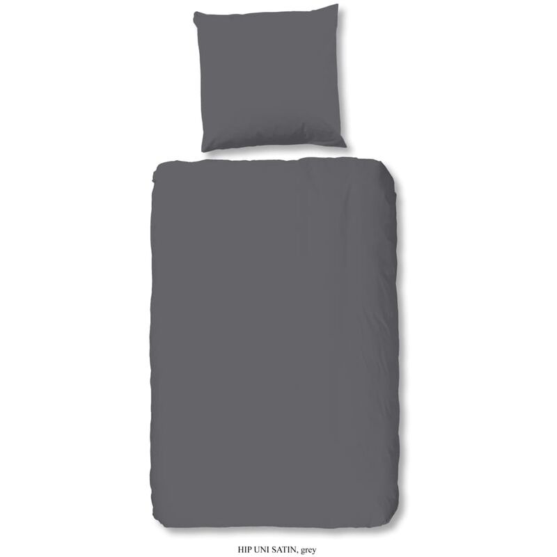 

Funda de edredón Uni gris 140x200/220 cm - Gris - HIP