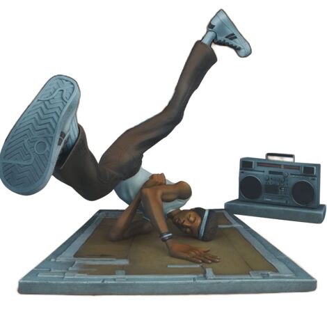 Hip Hop Elements Sculpture Artist Statue DJ Break Dance Modeling Resin Sculpture