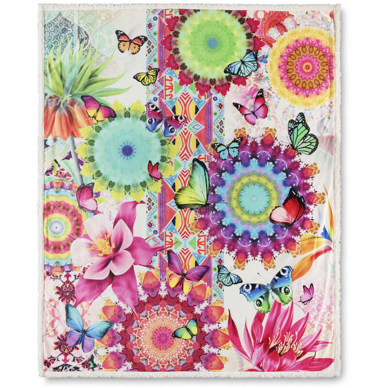 

Manta FELIZ 130x160 cm multicolor - Multicolor - HIP