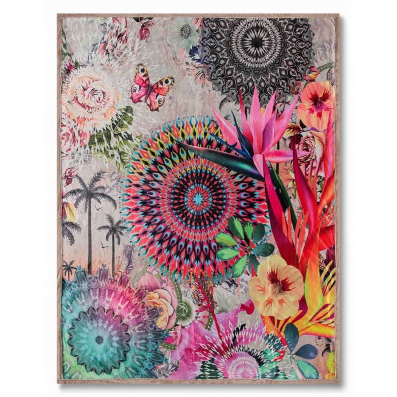 

Manta MAELLI terciopelo de poliéster 130x160 cm - Multicolor - HIP