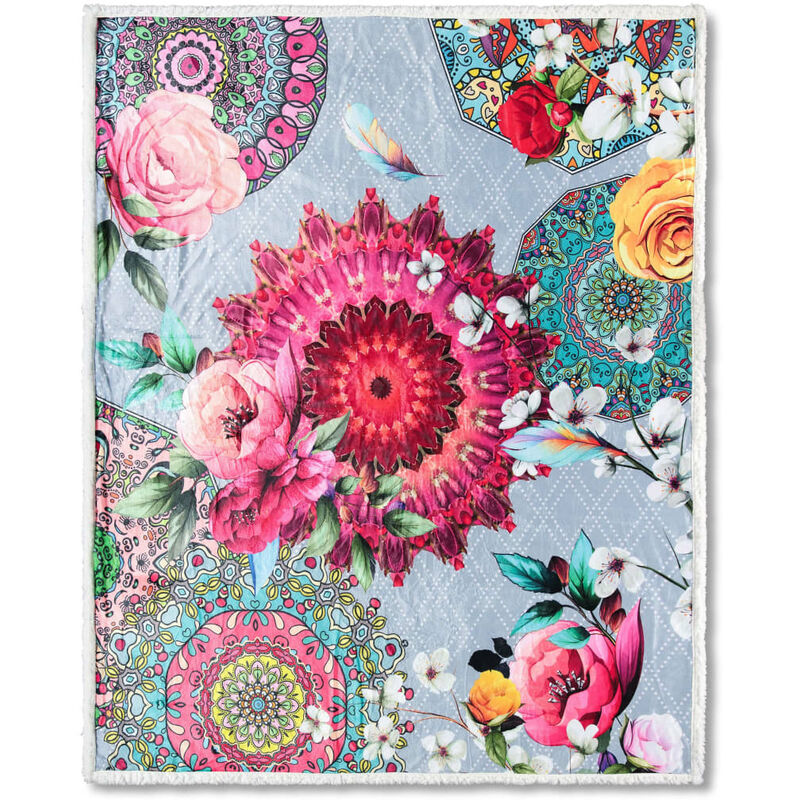 

Manta SIARA terciopelo de poliéster 130x160 cm - Multicolor - HIP