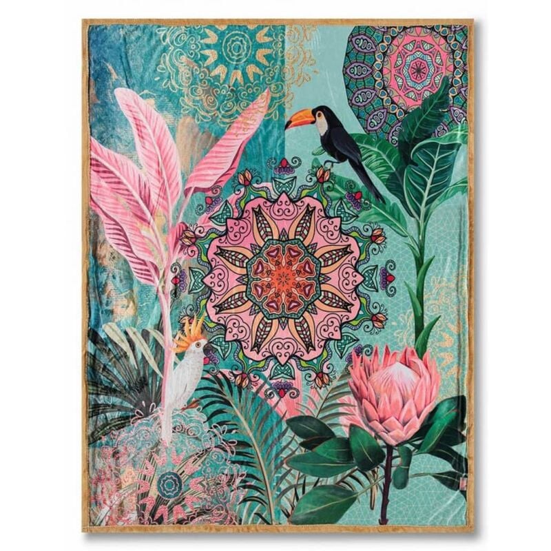 

Manta SOFIYA terciopelo de poliéster 130x160 cm - Multicolor - HIP