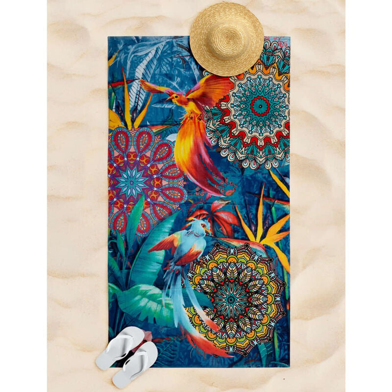 

Toalla de playa LOVISE 100x180 cm azul - Multicolor - HIP