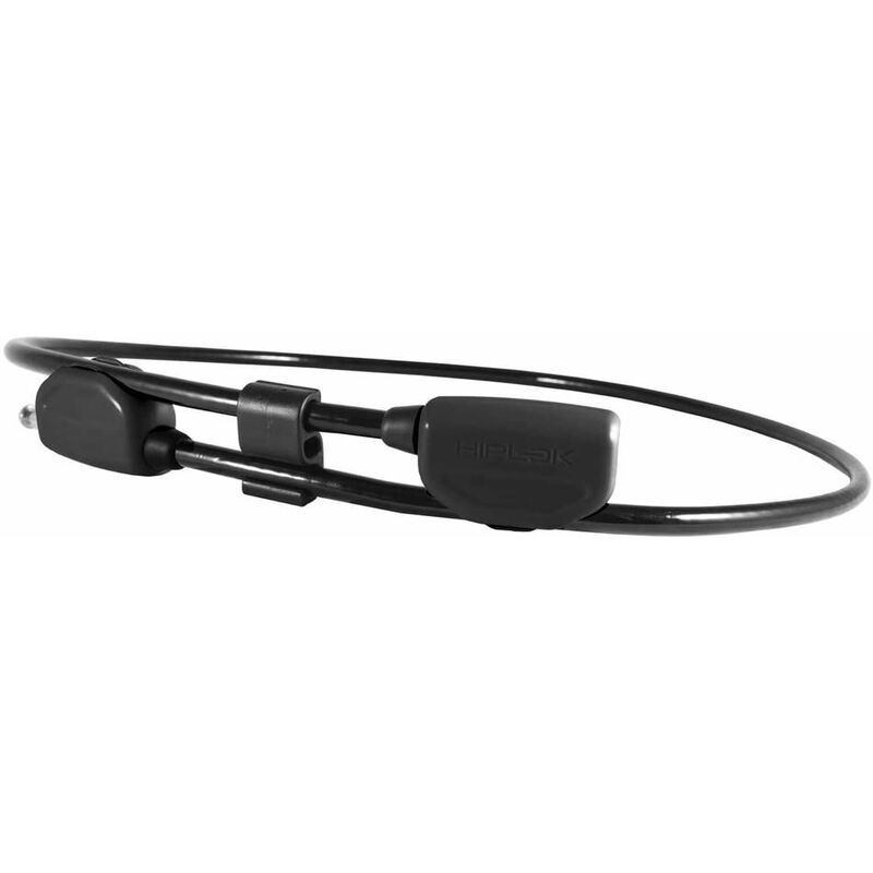 Hiplok - pop wearable cable lock 10MM x 1.3M - waist 24-42 inches: black 10MM x 1.3M - HLPOP1AB