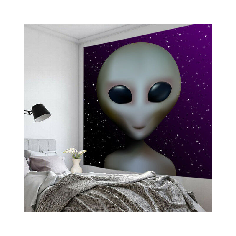 Hippie UFO Tapestry Wall Hanging Beach Camping Mat...