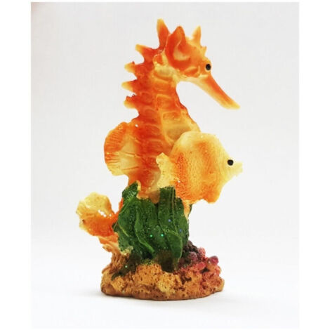 Hippocampus Sea Horse 6x4x9.5cm Aquarium Ornament Stone Decorations