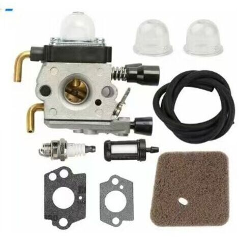 Hippotech Carburateur avec conduite de carburant pour STIHL HS75 HS80 HS85 HL75 HL75K FH75 HT70 HT75 KM80 KM85 KM85R SP80 SP85 FC75 FC85 Taille-haie Taille-bordure