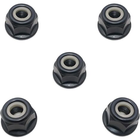 Hippotech Paquet de 5 Écrou de boulon de lame de brosse à filetage à gauche 10 mm x 1,0 pour Stihl FS44 FS55 FS80 KM FS75 FS83 FS85 FS90 FS100 FS120 FS130 200 FS250 4126 642 7600