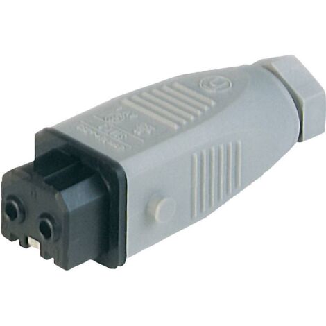 Hirschmann 930621106-1 Connettore di alimentazione STAK Presa dritta Tot poli: 2 + PE 16 A Grigio 1 pz.