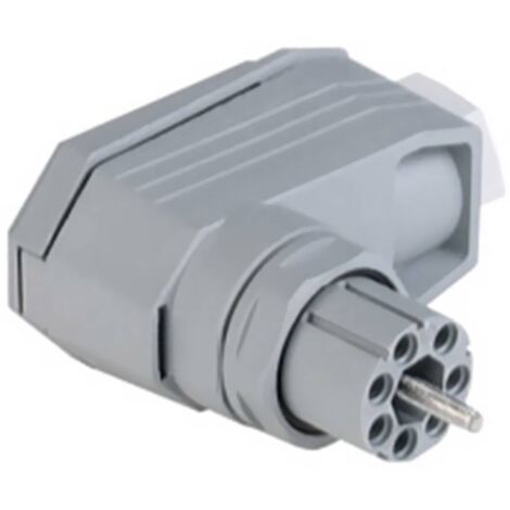 Hirschmann 931 435-106-1 Connettore di alimentazione N Presa angolata Tot poli: 6 + PE 5 A Grigio 1 pz.
