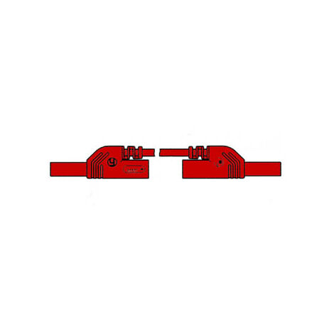 Hirschmann BERÜHRUNGSSICHERE MESSLEITUNG 4mm 50cm / ROT (MLB-SH/WS 50/1)