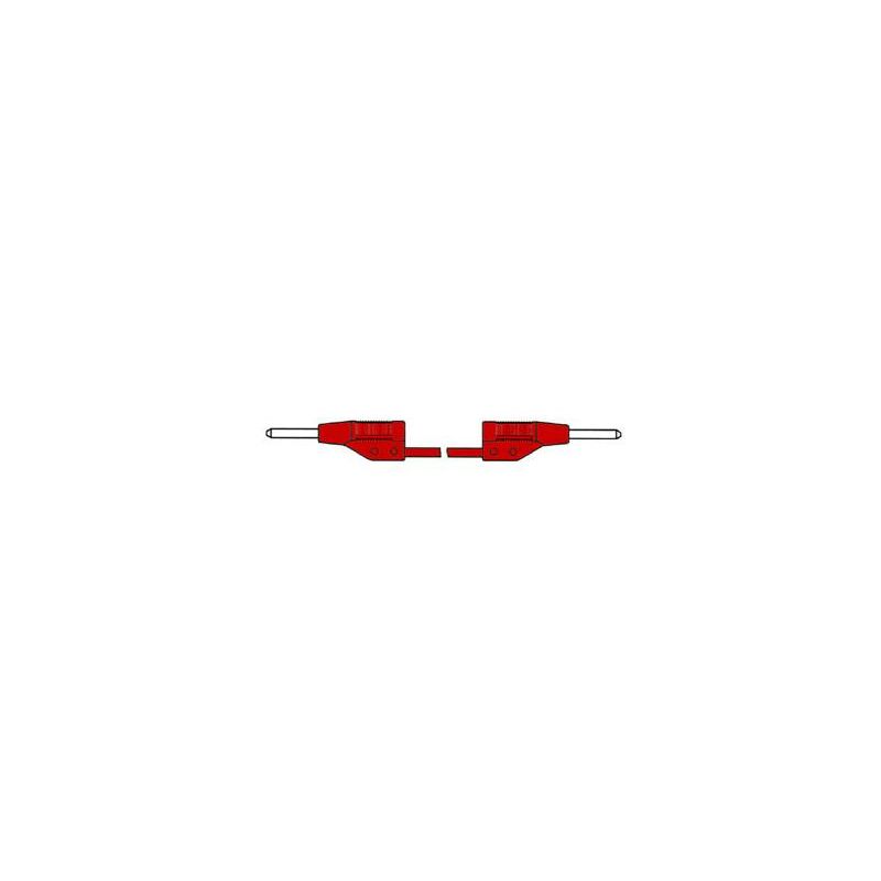 Cordon de mesure moule 2mm 50cm - rouge (mvl 2/50) - Hirschmann