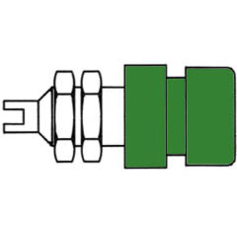Hirschmann DOUILLE STANDARD 4mm ISOLEE - VERT (BIL 20)