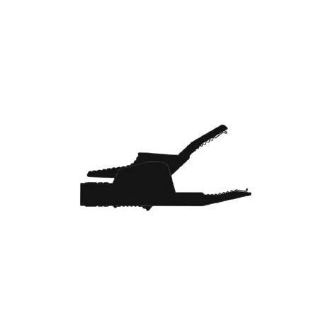 Hirschmann Electronics Alicates de cocodrilo ISOLEE 4 mm 34 A - Negro (AK2B 2540)