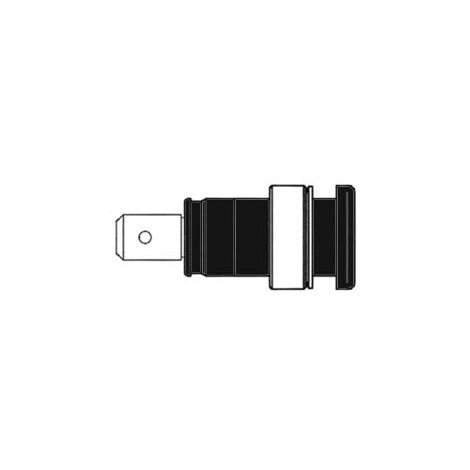 Hirschmann HEMBRILLA DE SEGURIDAD AISLADA 4mm / NEGRA (SEB 2620-F6,3)