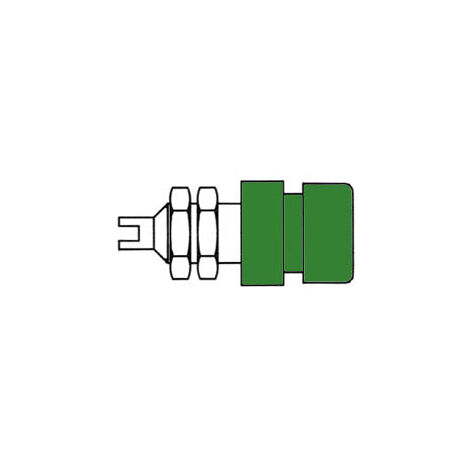 Hirschmann ISOLIERTE 4mm-BUCHSE  / GRÜN (BIL 20)