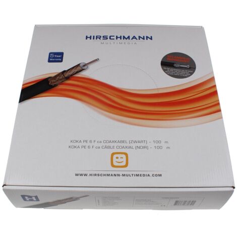 Hirschmann - koka pe tri 6 fca/100 m outdoor telenet voo - 298799720 - 8719632682455