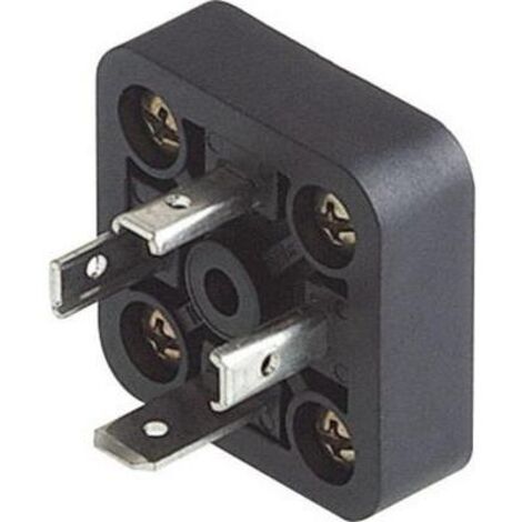 Hirschmann Serie GMD schwarze Steckdose mit 3 Polen plus Erde