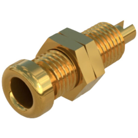 Hirschmann Test & Measurement BU 10 Au Laborbuchse Buchse, Einbau vertikal Stift-Ø: 4 mm Gold 1 St.