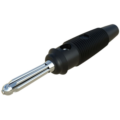 Hirschmann Test & Measurement BUELA 20 K Büschelstecker Stecker, gerade Stift-Ø: 4 mm Schwarz 1 St.
