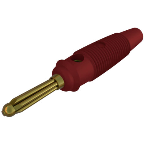 Hirschmann Test & Measurement BUELA 30 K AU Büschelstecker Stecker, gerade Stift-Ø: 4 mm Rot 1 St.