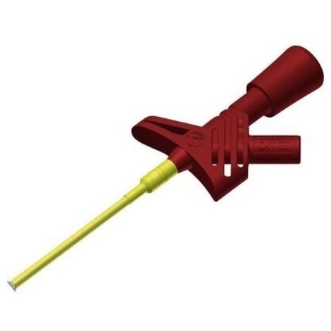 Hirschmann Test & Measurement KLEPS 1600 rt Morsetto a clip/coccodrillo isolato Connettore 2 mm CAT II Rosso