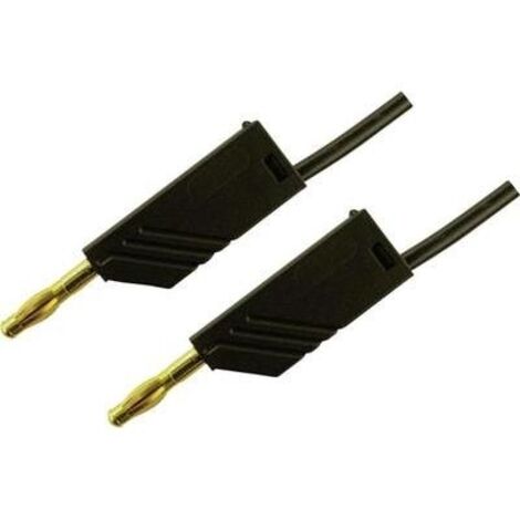 Hirschmann Test & Measurement MLN 100/2,5 SW Cavo di misura Spina a banana 4 mm Spina a banana 4 mm 1.00 m Nero 1 pz.