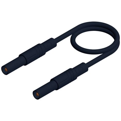 Hirschmann Test & Measurement MLS SIL GG 100/1 Puntali di sicurezza Spina a banana 4 mm Spina a banana 4 mm 1.00 m Nero