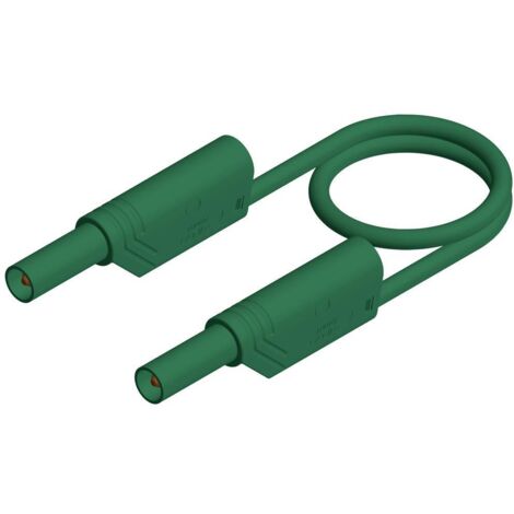 Hirschmann Test & Measurement MLS WS 100/2,5 gn Cordon de mesure de sécurité Banane mâle 4 mm Banane mâle 4 mm 1.00 m v
